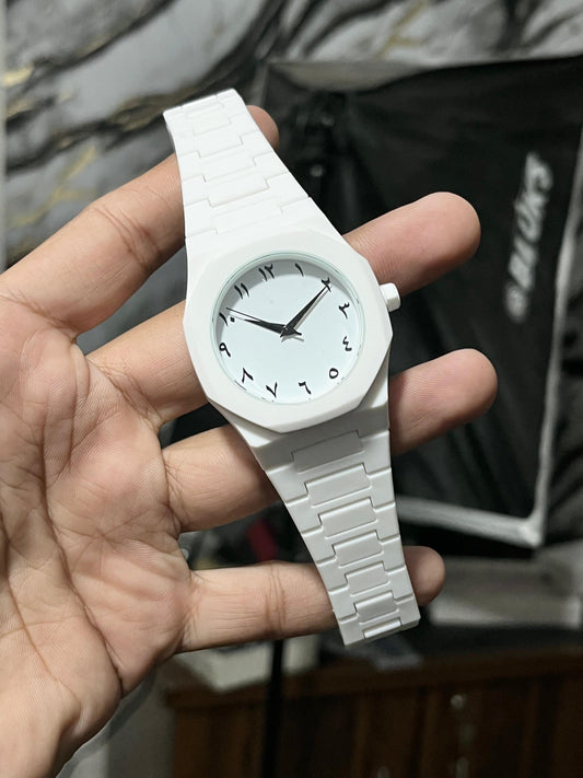 White Arabic Aura Watch